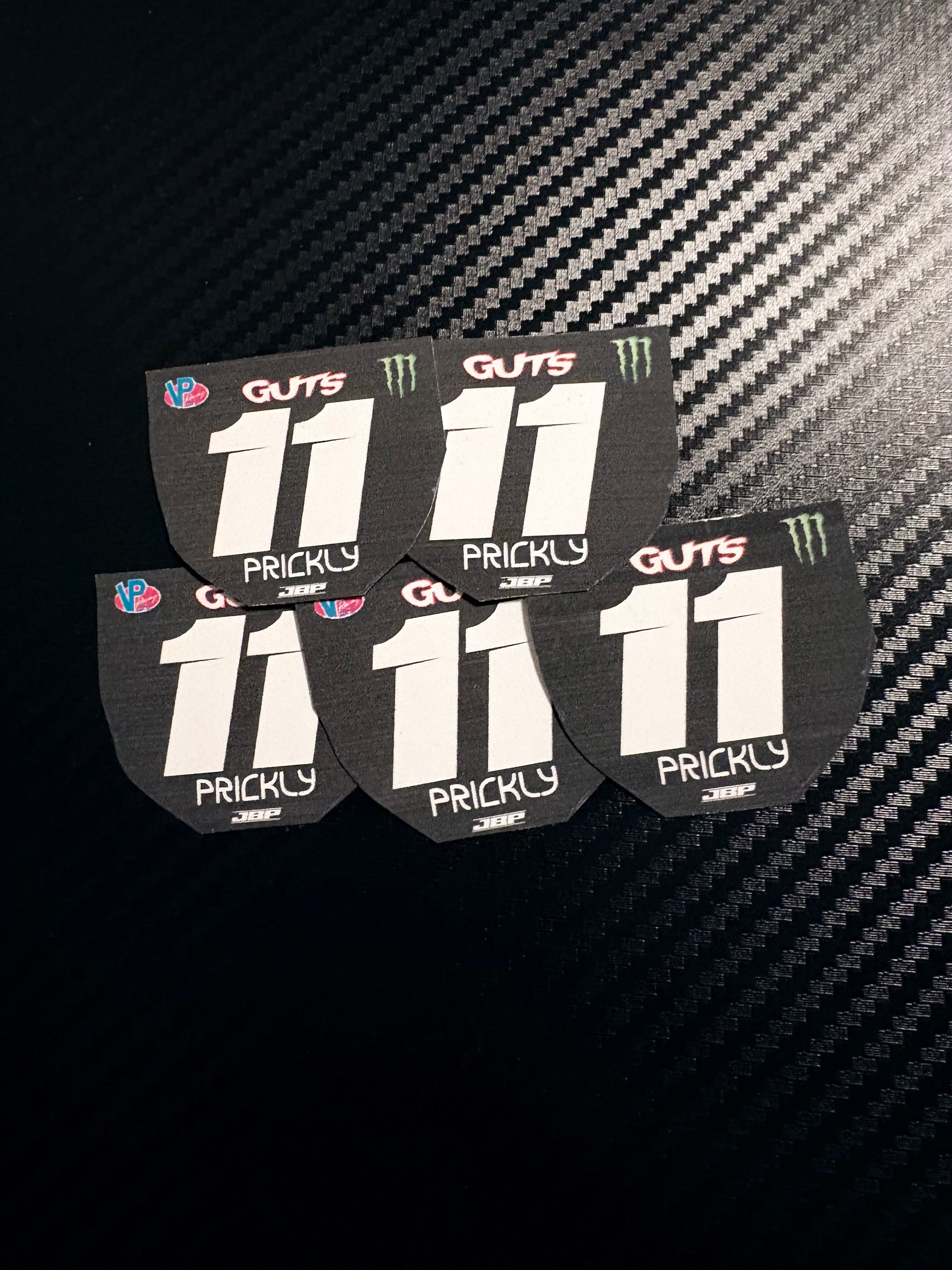 Mini front plate stickers